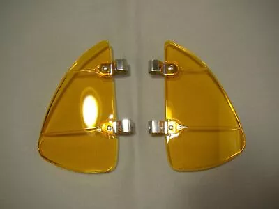 Vintage Style Amber Plastic Transparent Breezies Wing Window Air Wind Deflector • $19.99