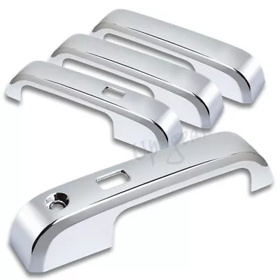 For 2015-2020 Ford F150 Mirror Chrome 4PC Door Handle Cover Cap W/Smart Key Hole • $18.50