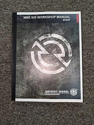 2007 Detroit Diesel Mercedes Benz MBE 900 Engine Shop Service Repair Manual • $237.61