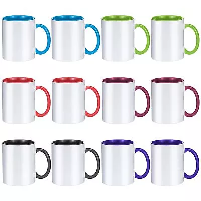 Sublimation Mugs 11 Oz Colors Mugs Blank Sublimation Cups For Sublimate • $42.98