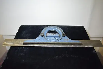 Antique UNION Tool Co Machinists 12  Rule & Protractor USA • $19.99