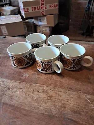 Vintage Midwinter Stonehenge Woodland Pottery 5 Cups  • £4.99