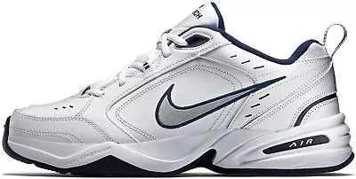 Nike Air Monarch IV White Blue Multi Size US Mens Athletic Running Shoes • $142.49