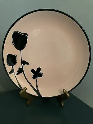 Mary Kay Star Consultant Pink Dinner Plate With Black Flowers NEW 10 1/4” • $18