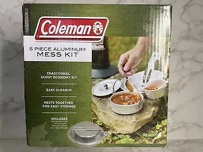 Coleman 5 Piece Aluminum Mess Kit New In Box NIB • $9.99