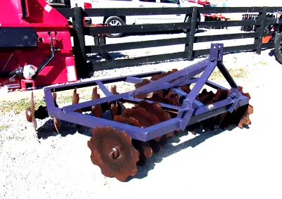 Used Tufline 6ft.  3 Pt. Lift Disc Harrow  (FREE 1000 MILE SHIPPING FROM KY) • $1595