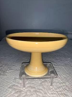 Vintage Fiesta HLC Yellow Sweets Candy Compote Pedestal Bowl ~ 3 5/8” Tall • $94.95