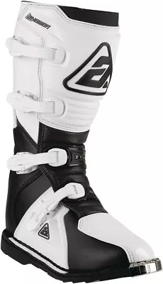 Answer Racing AR-1 Motocross Boots Pair Size 12 Black/White • $113.95