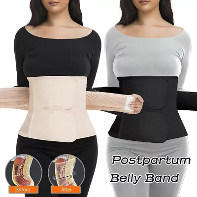 Postpartum Belly Band & Abdominal Binder Post Surgery Compression Wrap Recovery • £16.79