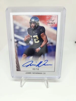$0.99 • Buy Jamie Newman 2020 Leaf Ultimate Draft Silver RC Auto SSP #/50