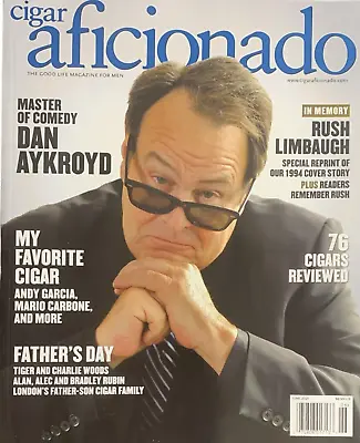 $14.99 • Buy Cigar Aficionado Magazine May/June 2021 Dan Aykroyd, Rush Limbaugh (RIP)