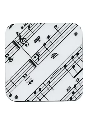 New AIM Gifts Single Vinyl Drinks Coaster With Rubber Non Slip Base Sheet Music • $6.37