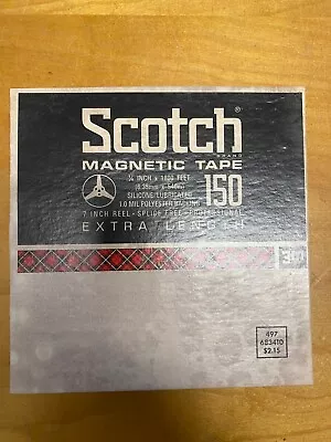 Scotch Magnetic Tape 150 5in Reel 1/4 Inch X 1800 Feet Professional Extra Length • $10