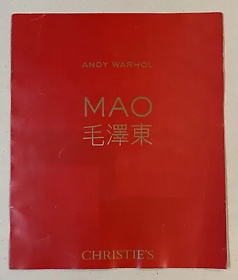 2008 Christie's Brochure - Mao By Andy Warhol Auction In Hong Kong 毛澤東 毛泽东 • $39.99