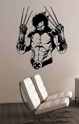 Wolverine Wall Decal Comics Superhero Vinyl Sticker X-Men Art Bedroom Decor Wlv1 • $29.89