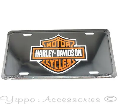 Harley Davidson Motorcycles Black Licensed Aluminum Metal License Plate Sign Tag • $12.95