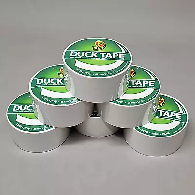 SHURTAPE DUCK TAPE 6 Rolls Of White Duct Tape 1.88  X 20 YD 283871 • $9