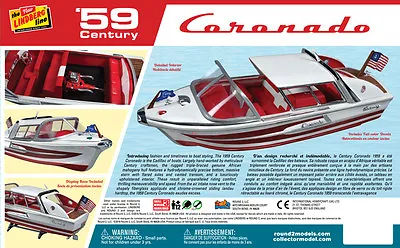  Lindberg Century Coronado Speedboat Model New + Copy Of The 1960  Instructions  • $49.99