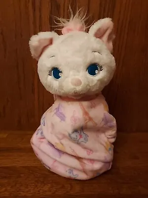 Disney Babies Marie In Blanket Pouch 11  Plush The Aristocats White Kitten Cat • $15