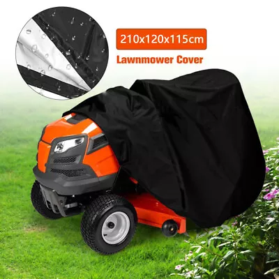 XL Garden Waterproof Ride On Lawn Mower Cover Heavy Duty Dust Rain UV Protector • $30.99