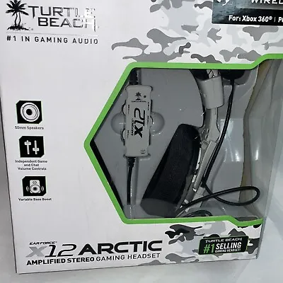 $28.78 • Buy TURTLE BEACH EAR FORCE X12 Arctic Wired GAMING HEADSET XBOX 360 Pc Camo Grey