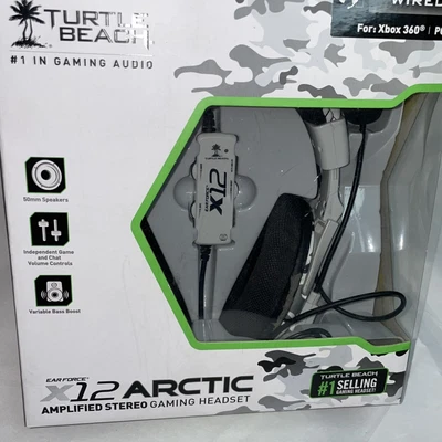 $28.78 • Buy TURTLE BEACH EAR FORCE X12 Arctic Wired GAMING HEADSET XBOX 360 Pc Camo Grey