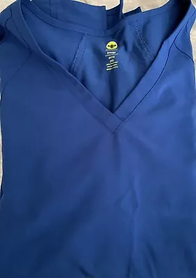 Ladies Activate By Med Couture Energy Stretch. Royal Blue Scrub Top. 2xl • $0.99