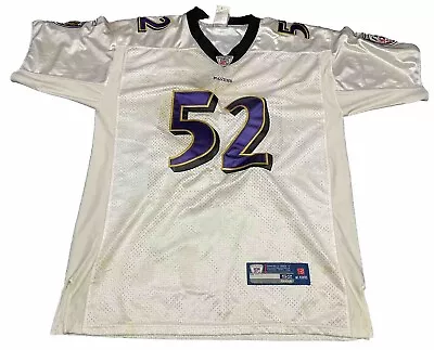 Baltimore Ravens Ray Lewis #52 Reebok Stitched Jersey Sz 52 STAINED!! • $19.99