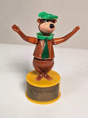 Vintage 4  Yogi Bear Hanna Barbera Kohner Push Button Puppet Toy • $20