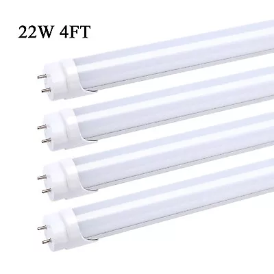 T8 4FT G13 Bi Pin Led Tube Light 22W 4' Led Shop Light Bulbs 6000K Frost Cover • $103.33