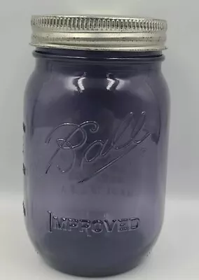 Purple Ball Jar / Measurement Jar With Lid 5.5  Tall • $10.80
