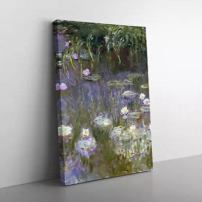 Water Lilies Lily Pond Vol.25 By Claude Monet Canvas Wall Art Print Framed Decor • £29.95
