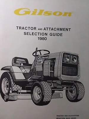 $79.48 • Buy Gilson Wards Lawn Garden Tractor Attachment Implements & Cross Reference Manual