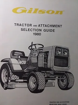 Gilson Wards Lawn Garden Tractor Attachment Implements & Cross Reference Manual • $47.99