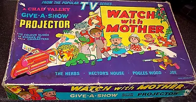 WATCH WITH MOTHER - Give-A-Show Projector HERBS POGLES HECTOR C1966 - Untested • £39.95