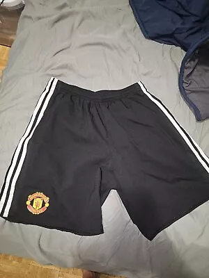 Adidas Adizero Manchester United Shorts Black Medium • $35