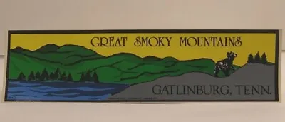 $9.99 • Buy Vintage Bumper Sticker Great Smoky Mountains Gatlinburg Tennessee