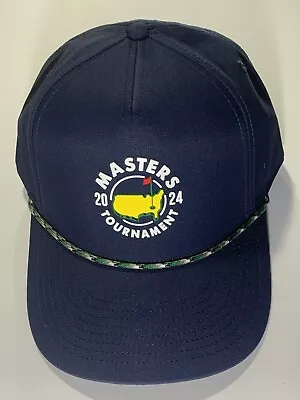 2024 Masters Golf Hat Navy Snapback With Rope Pga New • $74.95