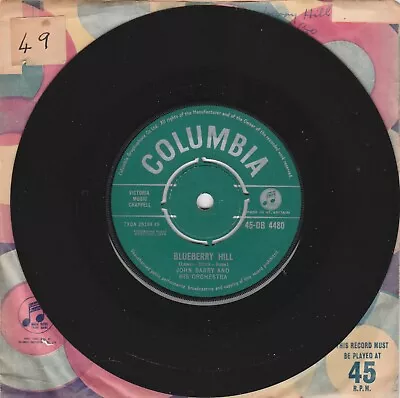 £1.99 • Buy The John Barry Orchestra. Blueberry Hill. Columbia 45-db 4480