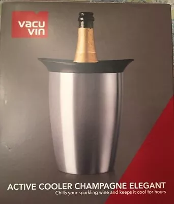 $19.99 • Buy Vacu Vin Rapid Ice Champagne Cooler - Stainless Steel