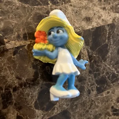 Smurfette Figure V4A- 2011 Peyo McDonalds Happy Meal Plastic PVC - Very Nice! • $5.99