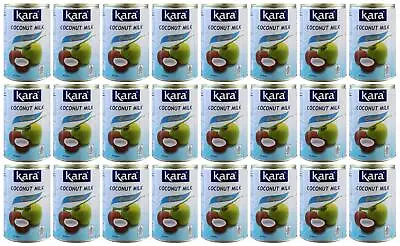 Kara Classic Coconut Milk In Tin 400ml (Pack Of 24) - Rich & Creamy / Dairy-Free • £29.99