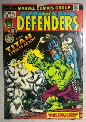 DEFENDERS #12 (1974) Marvel Comics VG/VG+ • $14.99