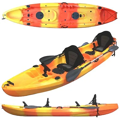 $850 • Buy 3.7M 2.5 Persons Family Double 2+1 Fishing Kayak Canoe Orange Motor Stern