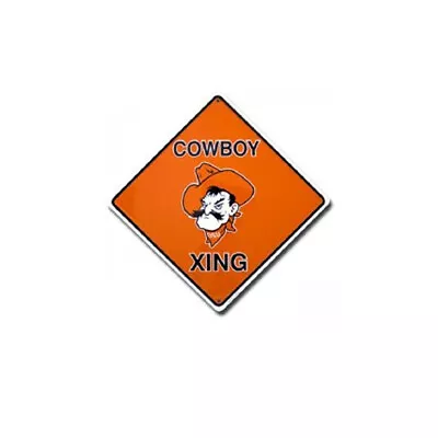 Oklahoma State University Cowboys 12  Xing Crossing Metal Sign Embossed Decor • $18.71