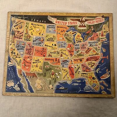 Vintage United States Puzzle Map • $14