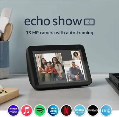 $205.38 • Buy Echo Show 8 (2Nd Gen, 2021 Release) | HD Smart Display With Alexa And 13 MP Came