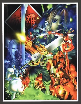 Final Fantasy VII 7 Playstation 1 PS1 PC Game Promo Ad Art Print Wall Poster (D) • $14.95