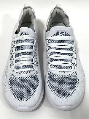 APL Men's TechLoom Breeze Knit Running Shoes White/Blue Size 10 • $41.39