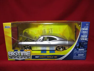 1967 Chevy Impala SS Candy Silv Bigtime Muscle Jada Toys 1/24 Scale Diecast Car • $99.99